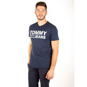 Tommy Hilfiger pánské tmavě modré tričko Essential